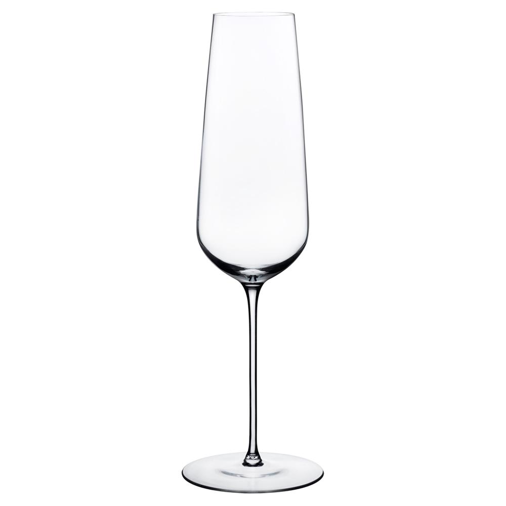 Stem Zero Modern Classic Clear Crystal Flute Champagne Glass|