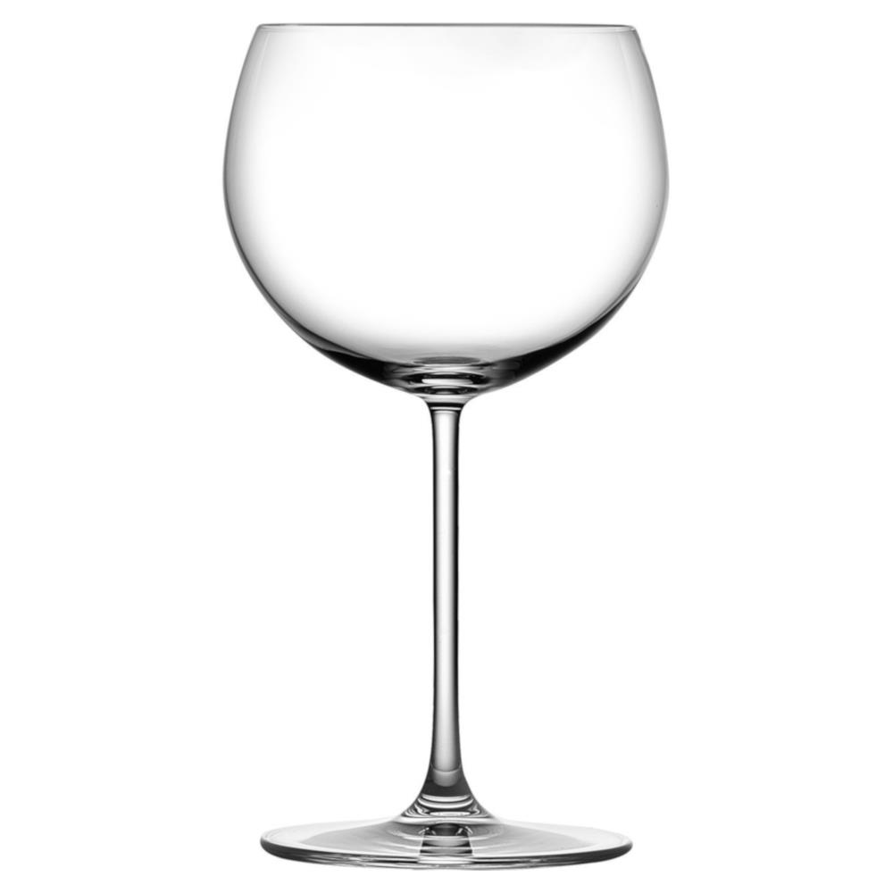 Vintage Modern Classic Clear Crystal Bourgogne White Glass - Set of 2|