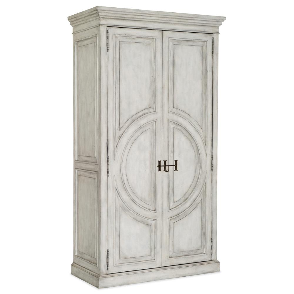 Jaiden French Country White Wood Wardrobe