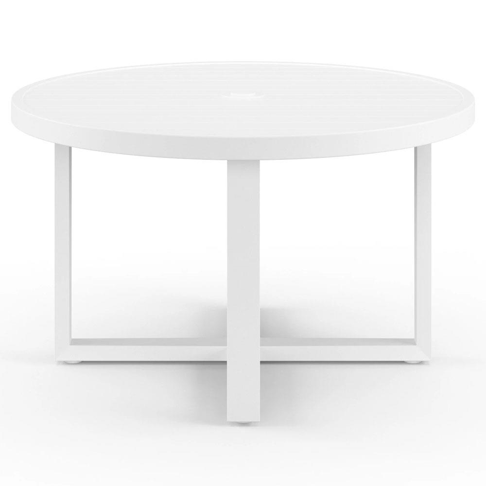 Roman Industrial Aluminum Outdoor Dining Table - Small - 50"W|