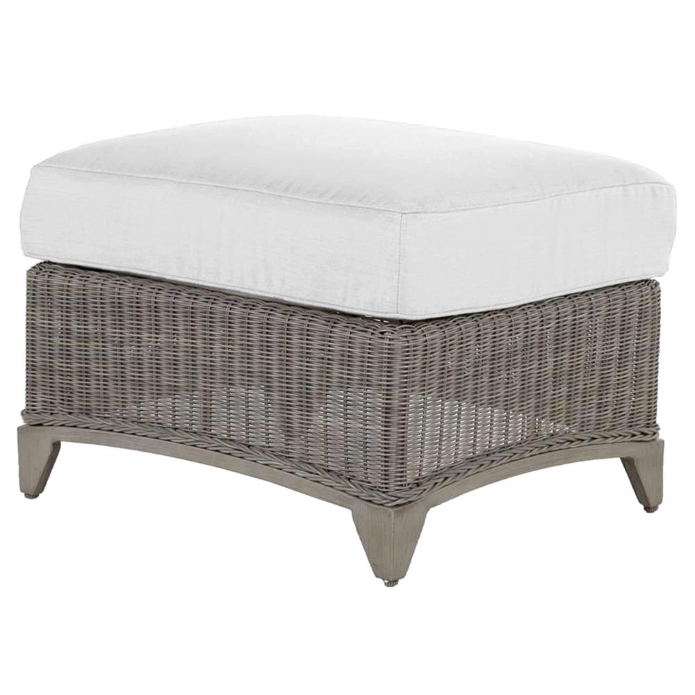 Astoria Oyster Grey N-duraG?? Wicker Outdoor Ottoman|