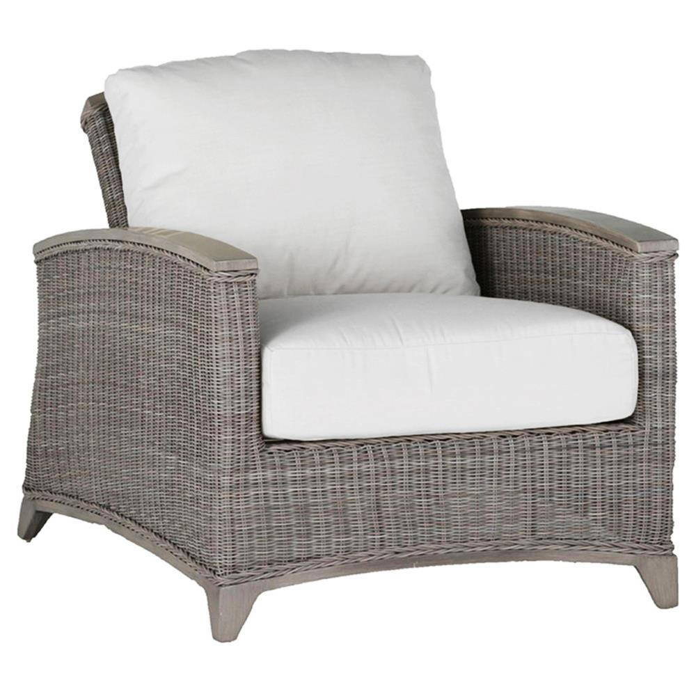 Astoria Oyster Grey N-duraG?? Wicker Recliner Outdoor Lounge Chair|