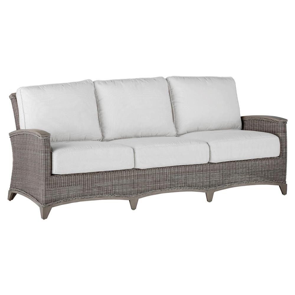 Astoria Oyster Grey N-duraG?? Wicker Outdoor Sofa - 86"W|