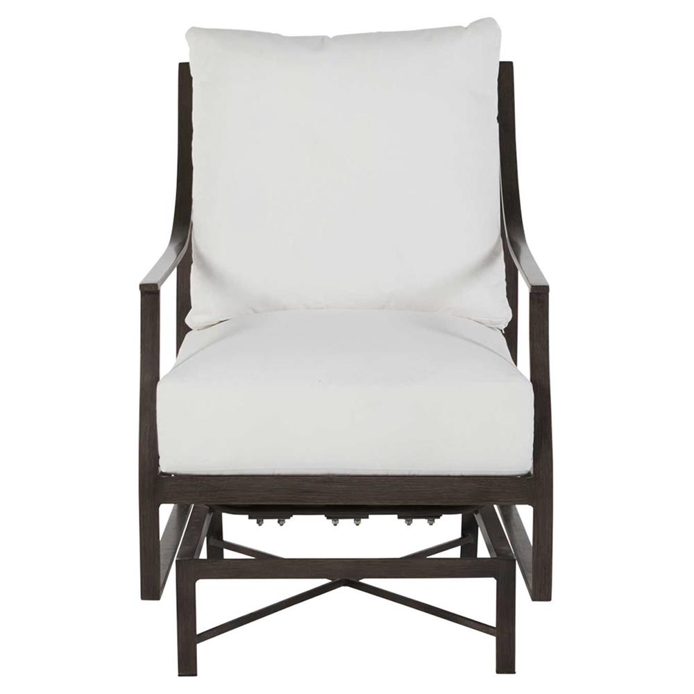Monaco French Slate Grey Aluminum Spring Outdoor Lounge Chair|