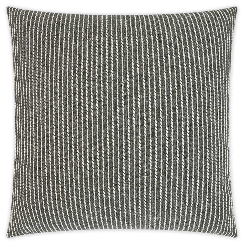 Lea Coastal Beach Black Indoor Outdoor Throw Pillow - 22x22|