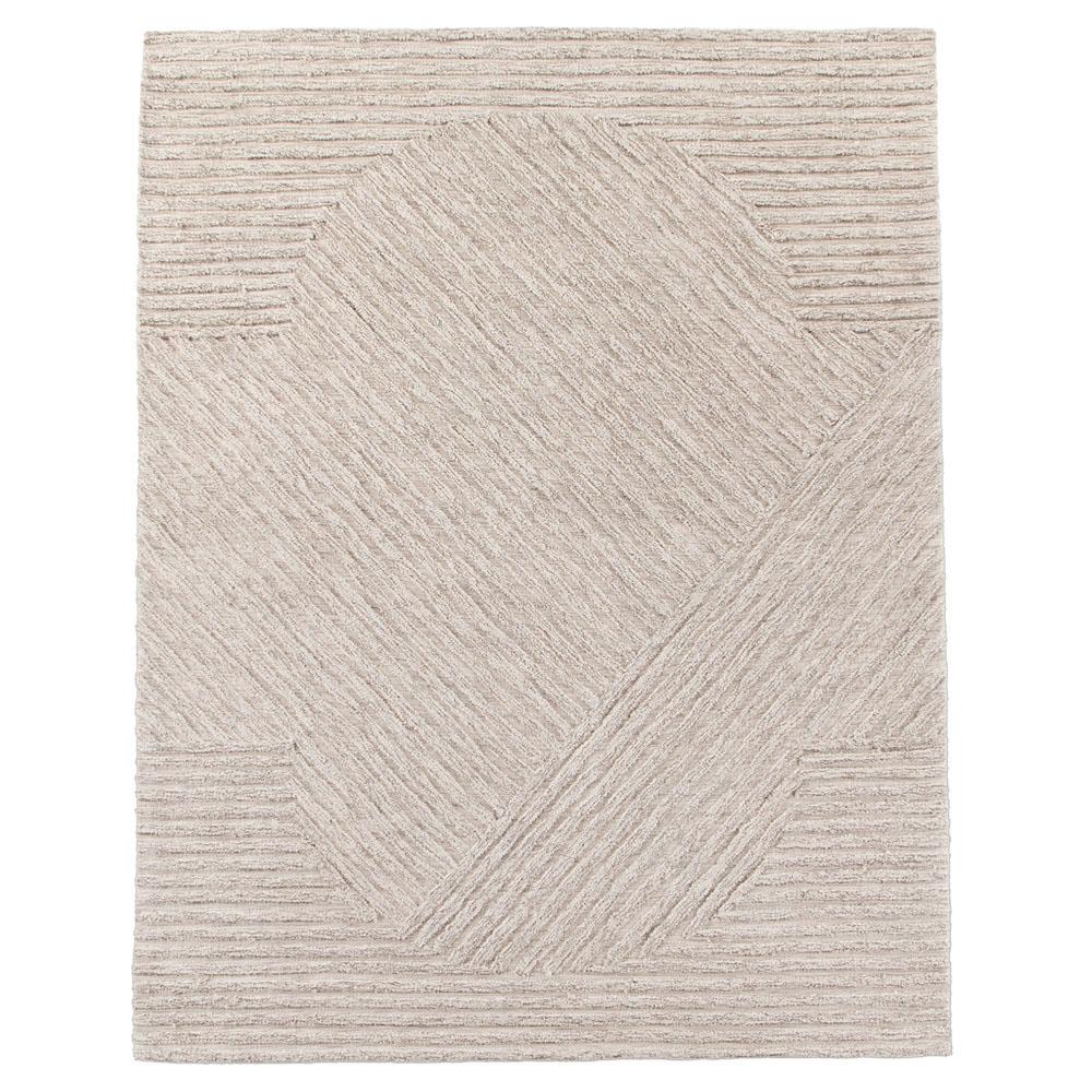 Chase Coastal Beach Beige Textured Solid Indoor Outdoor Rug - 5'x8'