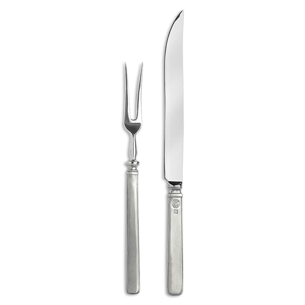 MATCH Modern Gabriella Pewter Carving Set|