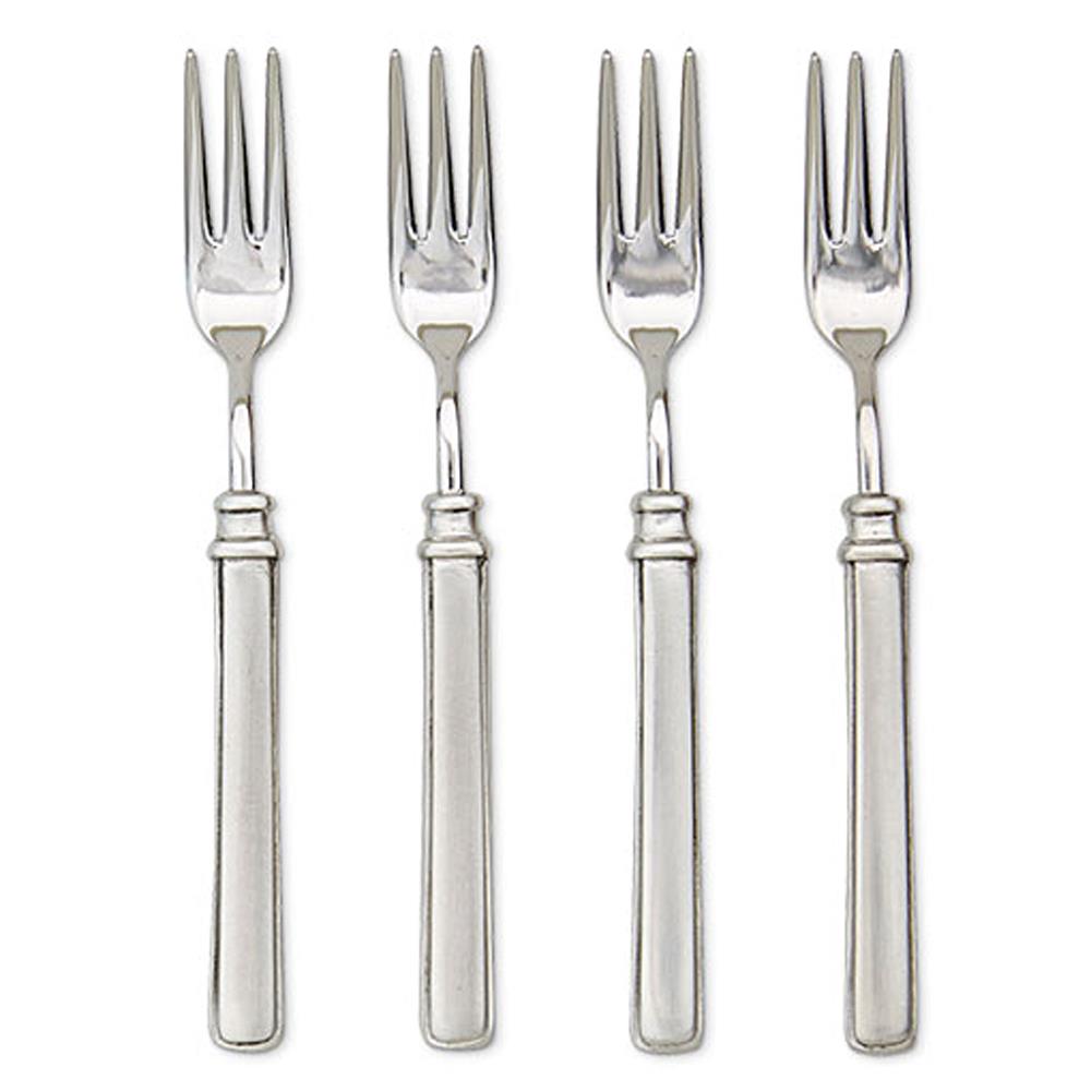 MATCH Modern Gabriella Pewter Cocktail Fork - Set of 4|