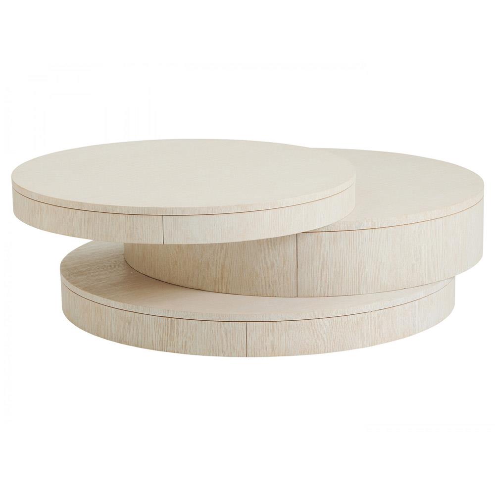 Ventana French Country White Round Coffee Table|