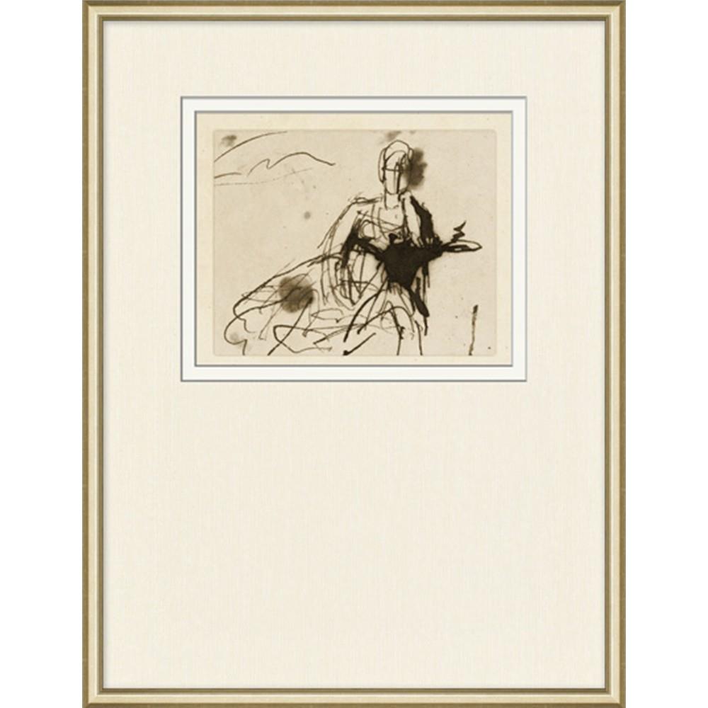 Malinda French Country Figure Gold Frame Illustration 9|