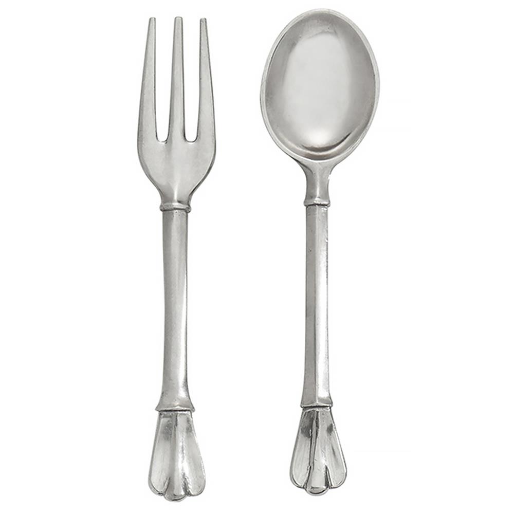 Peltro French Silver Pewter Salad Server Pair|