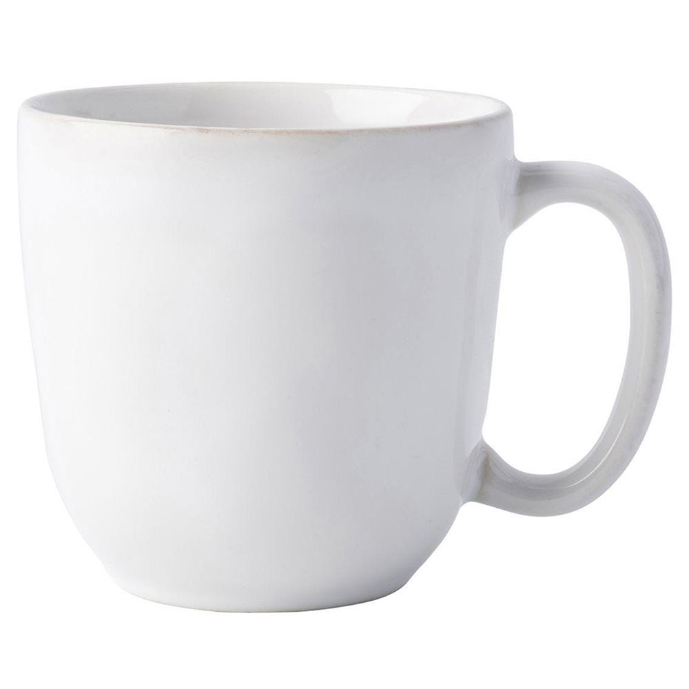 Juliska Puro Modern Classic Whitewash Ceramic Mug|