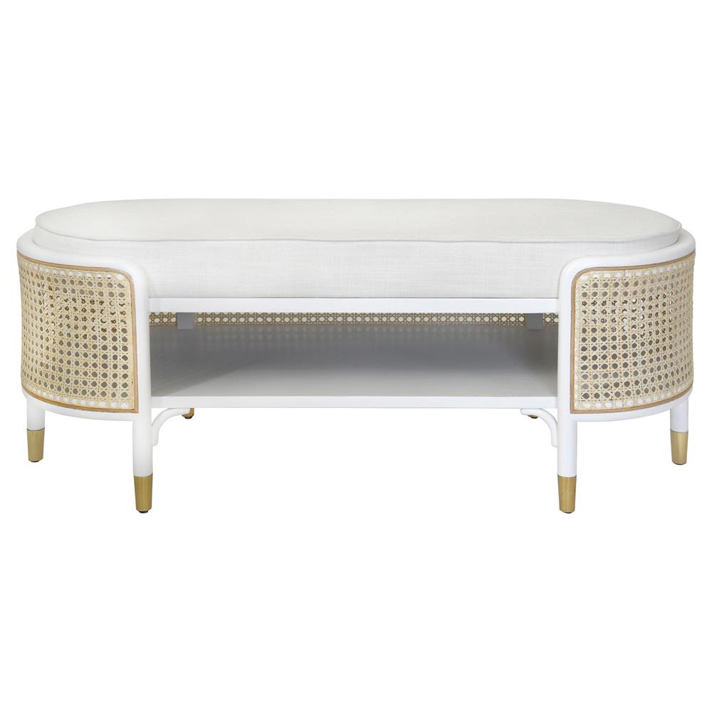 Worlds Away Beale Storage Bench - Thumbnail 2