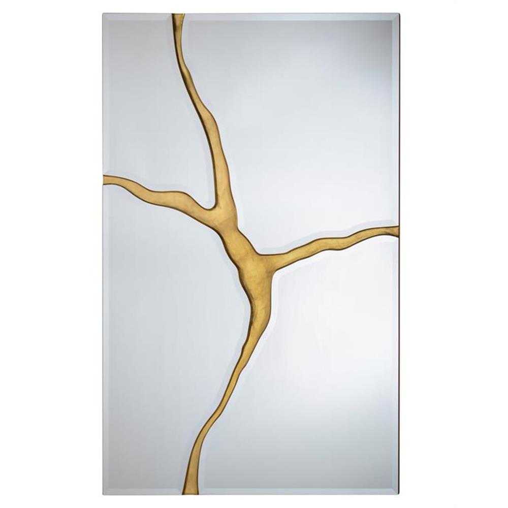 John-Richard Revne Modern Classic Silver Glass Rectangular Wall