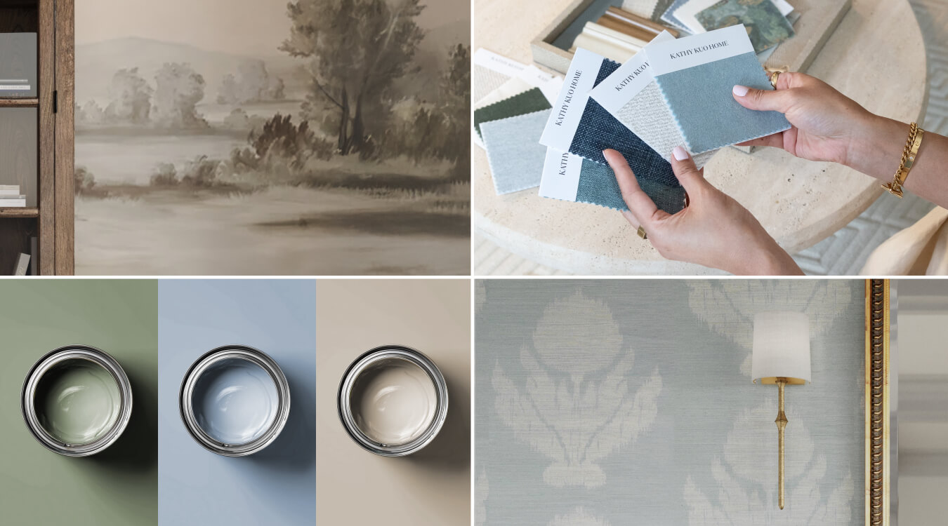 Paint Colors, Wallpaper, & Material Swatches