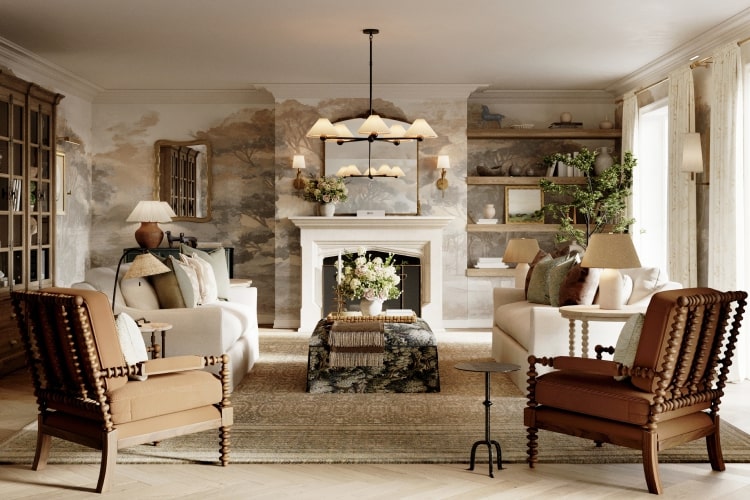 Hudson Heirloom Living Room Furniture | Kathy Kuo Home