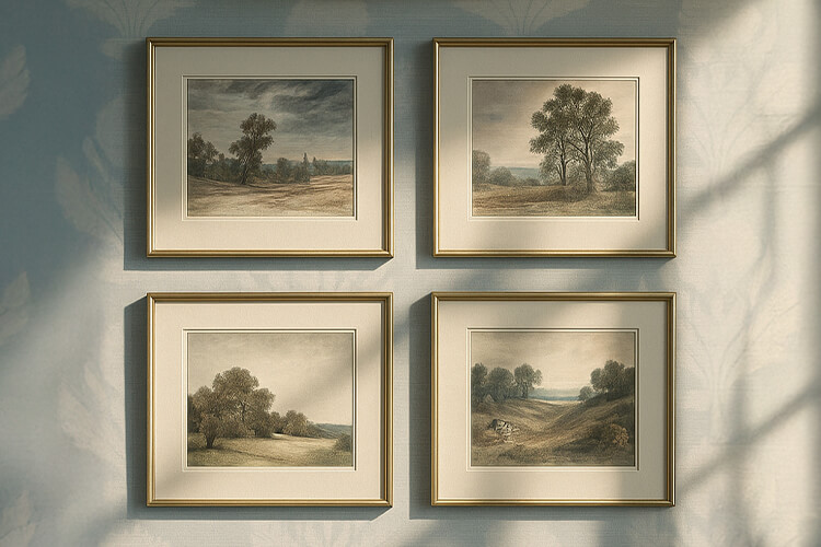 Medium Wall Art for Balanced Design | Kathy Kuo Home